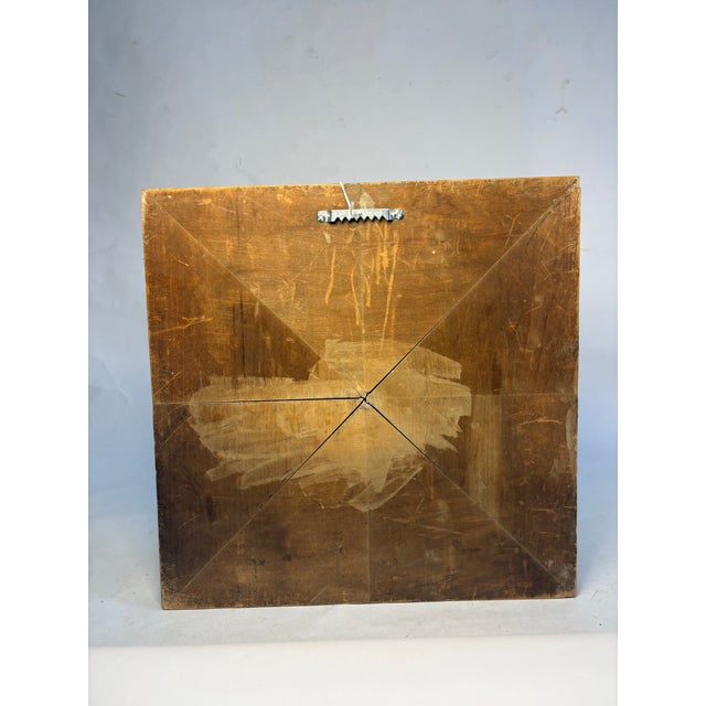 Brown Vintage Mid-Century Wood Female Figure Relief Sculpture For Sale - Image 8 of 11