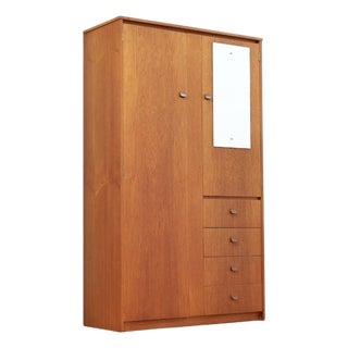 1960s Mid Century Gentleman's Armoire by Symbol Furniture For Sale