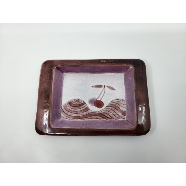 Vintage Ceramic Trinket Tray from Cloutier Brothers, France, 1950 For Sale - Image 11 of 11