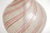 1960s Vintage Italian Murano Lucite and Glass Striped Lamp Pinks, Gold, Copper, Clear 60's For Sale - Image 5 of 10