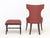 Contemporary Red Upholstered Chair and Ottoman For Sale - Image 4 of 12