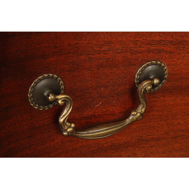 1940s 1940's Vintage Regency Style Mahogany Tall Chest For Sale - Image 5 of 18