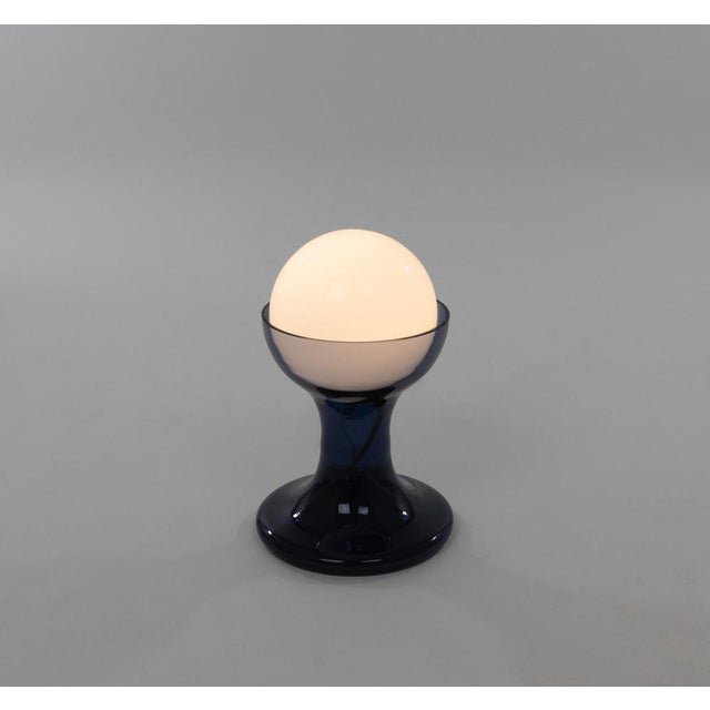 Blue LT 215 Table Lamp by Carlo Nason for A.V. Mazzega, 1970s For Sale - Image 6 of 11