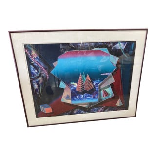 1990s "Mystical Equilibrium” Painting by Shahrokh Rezvani For Sale