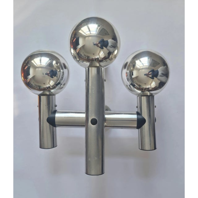 Kalmar Mid-Century Austrian Wall Sputnik for Kalmar, 1970s For Sale - Image 4 of 15