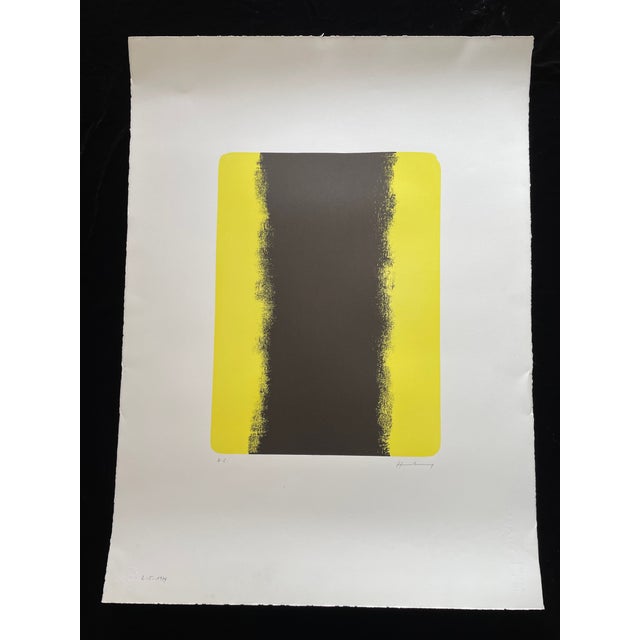 1970s 1974 "L-5-1974" Hans Hartung Limited Edition Abstract Print For Sale - Image 5 of 5