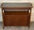 Mid-Century Modern Black Topped Walnut Bar Cart For Sale - Image 4 of 11