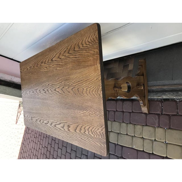 Oak Veneer and OSB Dining Table, 1970s For Sale - Image 6 of 18