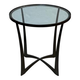 Three Hands Co. Lotus Round Side Table For Sale