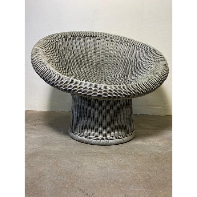 Rattan Basket Egg Chair by Egon Eiermann for Heinrich Murrmann, 1970s For Sale - Image 9 of 9