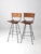 Wood Mid-Century Stools Pair For Sale - Image 7 of 17