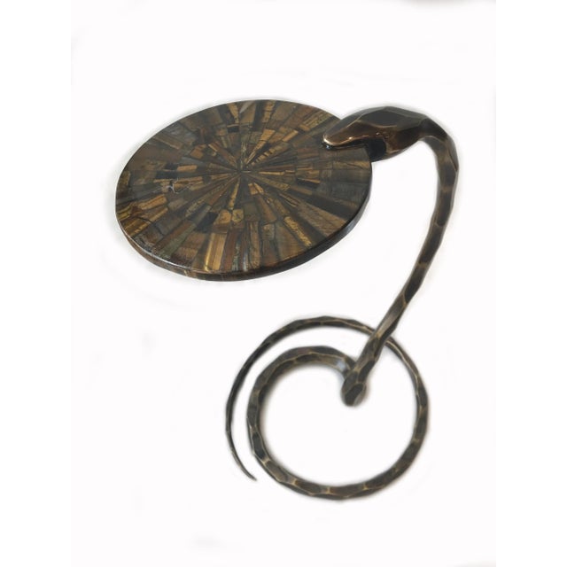 Contemporary Bronze Viper Drink Table by Sylvan Fiss For Sale - Image 3 of 6