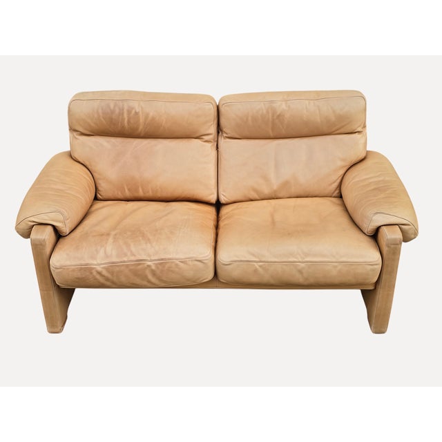 1980s Vintage Two-Seater Sofa in Leather from de Sede, 1980s For Sale - Image 5 of 11
