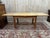 Elegant rectangular table in solid elm, dating from the second half of the 20th century (circa 1950–1970). The tabletop...