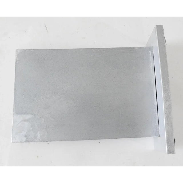 Copper Vintage Abstract Art Deco Metal Enamel Sculpture Bookends For Sale - Image 8 of 10