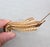 1960s Vintage 1968 Signed Napier Goldtone Slatted Curled Leaf Brooch For Sale - Image 5 of 9