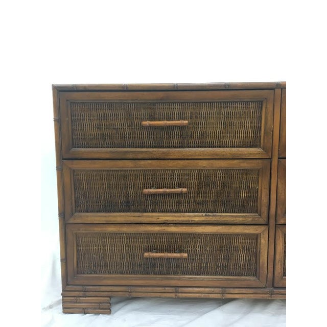 MidCentury Hollywood Regency Faux Bamboo Dresser Chest Chairish