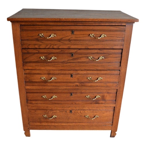 Antique Oak Chest of Drawers For Sale