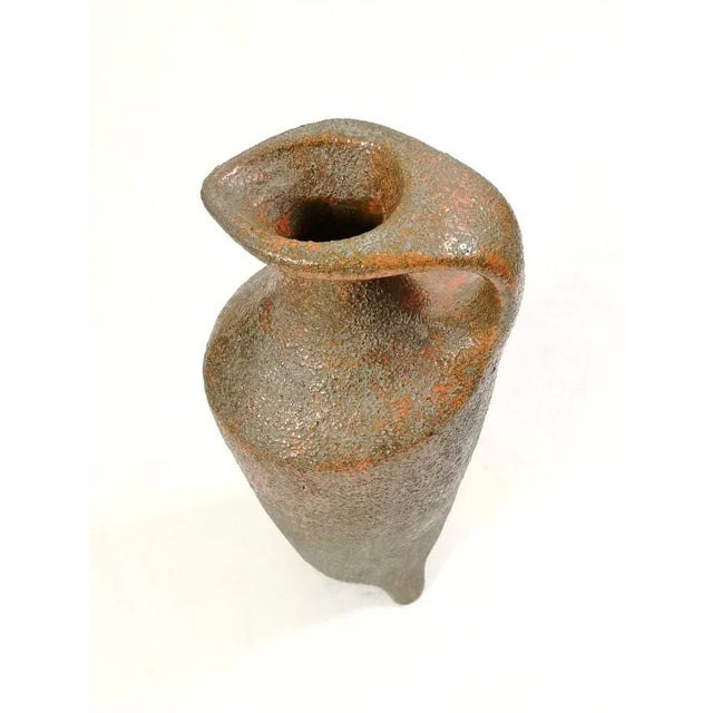 Mid-Century Modern Retro Floor Vase by Margit Boots, Pesthidegkút, 1967 For Sale - Image 3 of 10