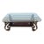 1990s Lyra Bronze Metal Cocktail Table For Sale