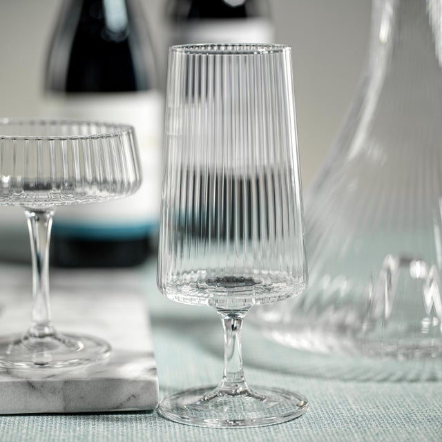 Bandol Fluted Textured Cocktail Glass - Set Of 4 Elevate your wine or cocktail experience with the Bandol glassware...
