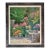 Contemporary Large Botanical Garden Landscape Oil Painting, Framed For Sale