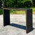 Mid 20th Century Vintage Contemporary Custom Brass Inlay Console Table For Sale - Image 4 of 5