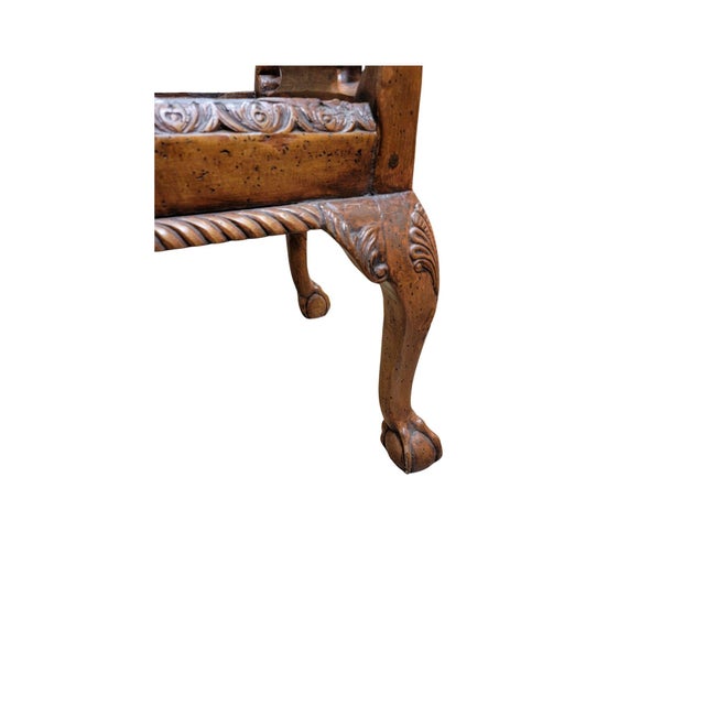 Late 19th Century A Pair of Late 19th Century Georgian Style Side Chairs For Sale - Image 5 of 6