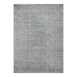 Angela Rose x Loloi Blake Rug Denim / Taupe 7'-10" x 10'-2" Area Rug For Sale