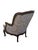 Late 20th Century French Provincial Louis XV Style Carved Wingback Bergère Chair in Damask For Sale - Image 10 of 12