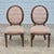 Hooker Furniture Oversized Louis XVI Tufted Oval Back Side Chairs, A Pair Each chair measures 43.5” tall, 21” wide, and...