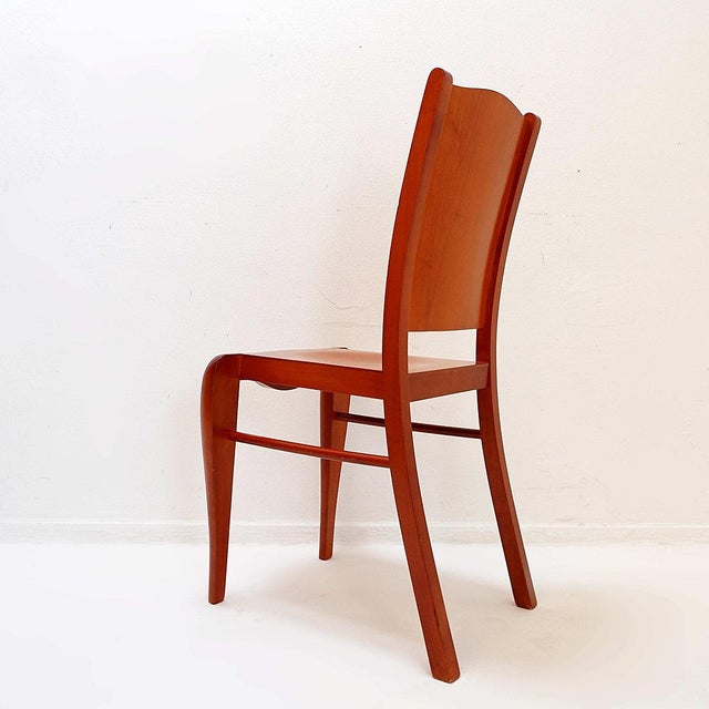 Wood Vintage Wooden Chair by Philippe Starck for Dryade, Italy, 1990s For Sale - Image 7 of 15