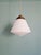 Art Deco Conical Pendant Light in White Opaline Glass, 1920s For Sale - Image 6 of 11
