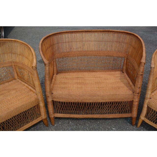 This loveseat & 2 chairs are from Malawi, Africa. An African decorating staple full of tradition, these beautiful chairs...