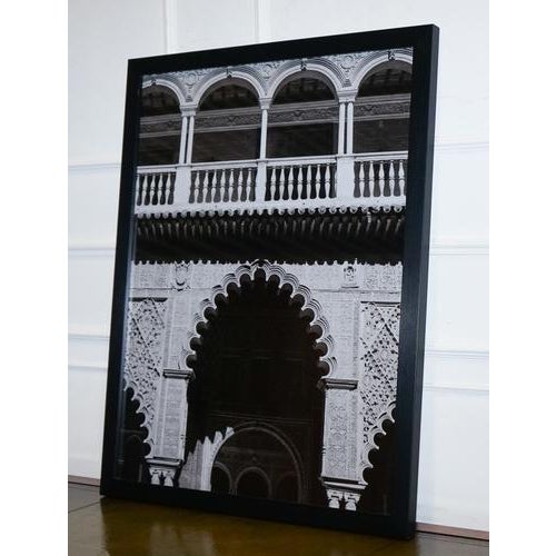 Courtyard of the Maidens in the Real Alcazar in Seville, Print, Framed For Sale - Image 3 of 6