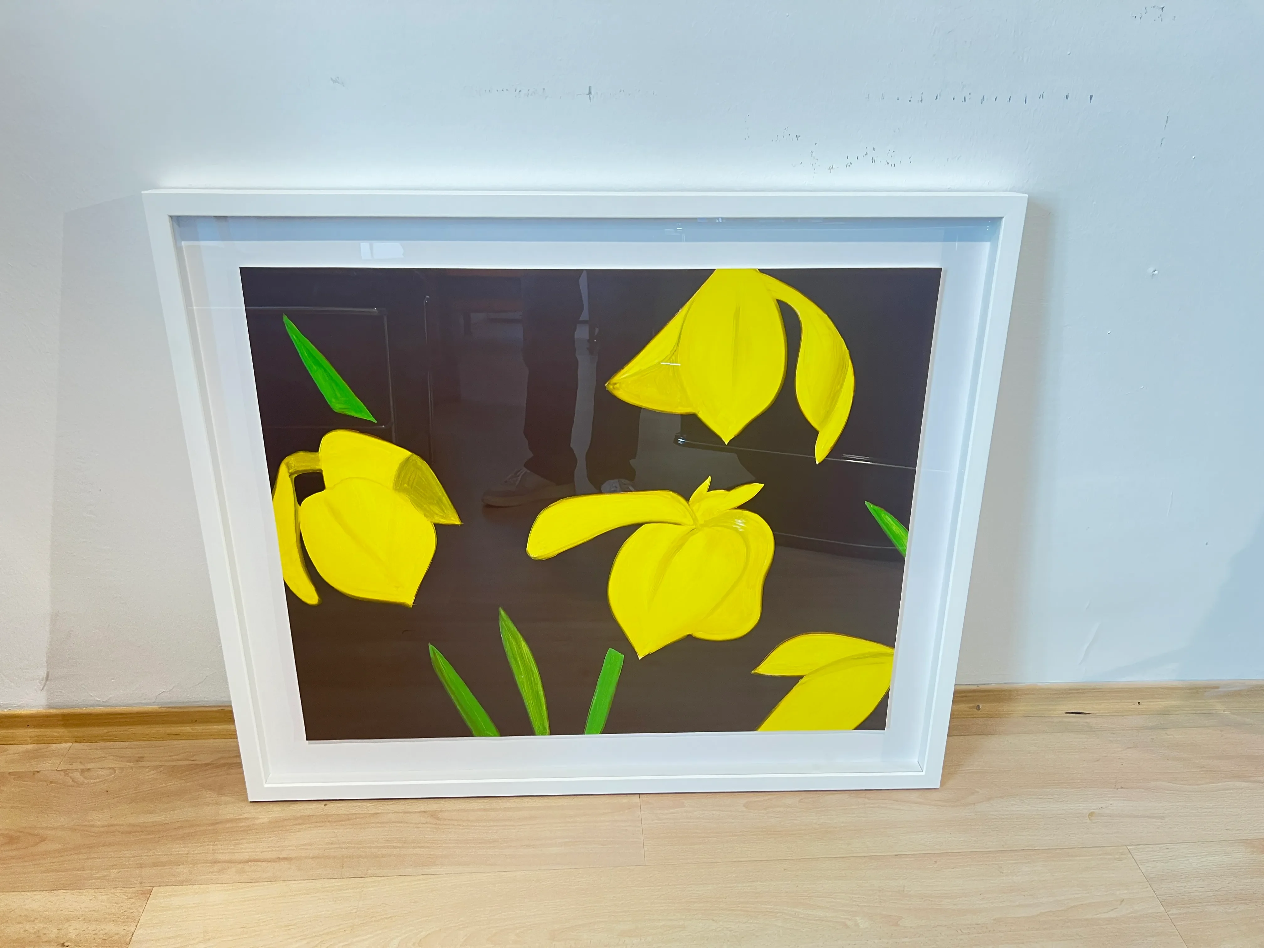 Alex Katz, Yellow Flags on Brown, 2023, Handsigned and Limited