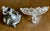 Antique Art Nouveau Figural Floral Spelter and Scalloped Glass Centerpiece Tazza For Sale - Image 11 of 17