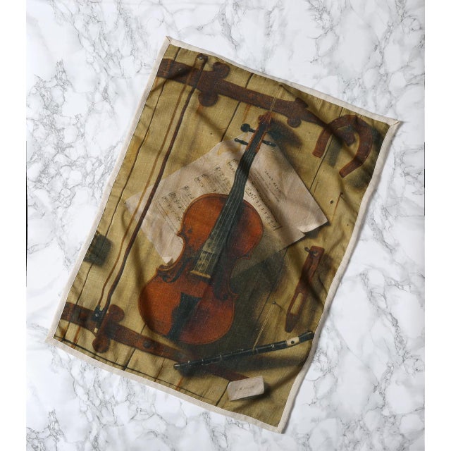 Trompe L'oeil Tea Towel. • printed on a textured cotton fabric • piped edges • packaged with signature band suitable for...