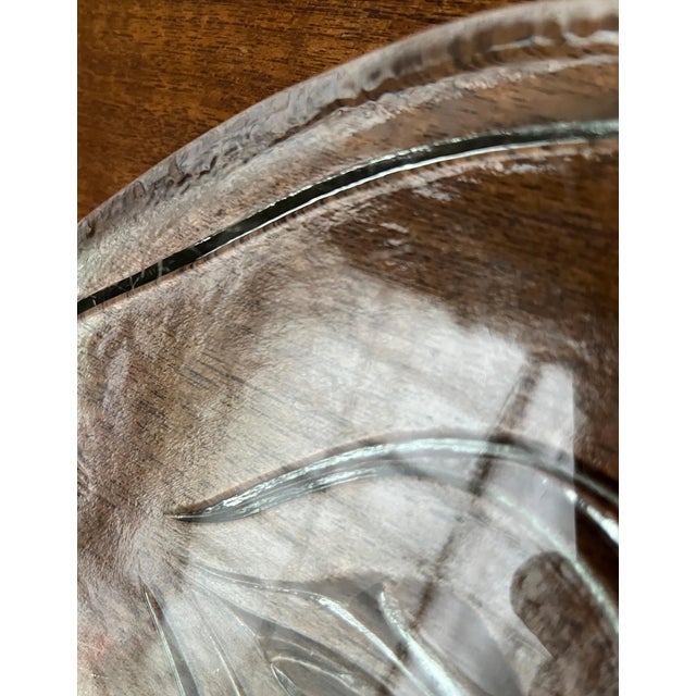 Vintage Scandinavian Heavy Glass Plate, 1970s For Sale - Image 17 of 18