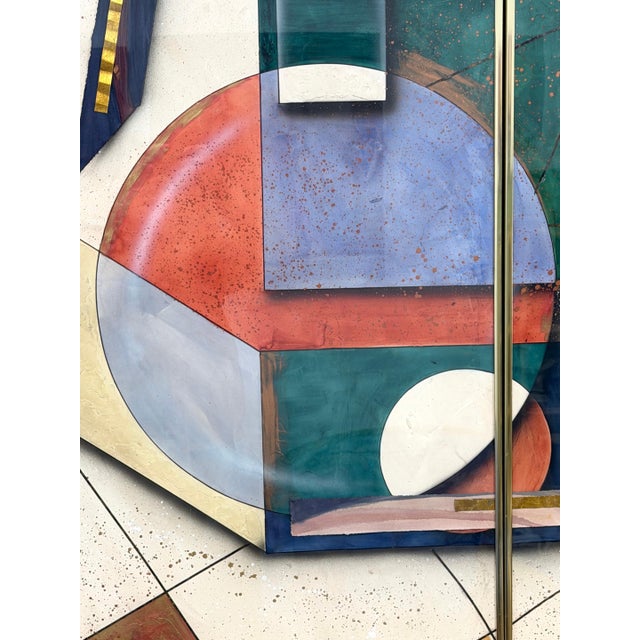 Post-Modern Mixed Media Diptych, by George Caso For Sale - Image 14 of 18