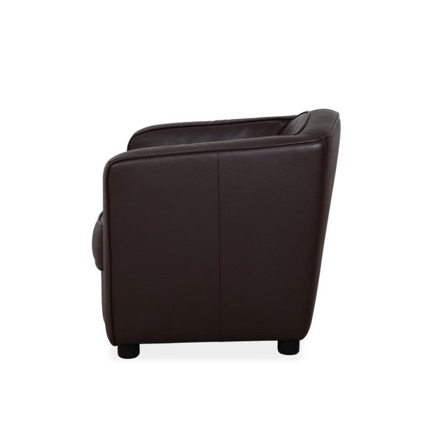 Brown Leather Armchair from Erpo For Sale - Image 11 of 12