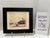 Paper 1920s Signed Original Etching Rural Farm Barn Cattle Landscape Framed For Sale - Image 7 of 7