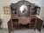 Late 19th Century Late 19th-Century Victorian Hand-Carved Oak Buffet With a Beveled Mirror For Sale - Image 5 of 15