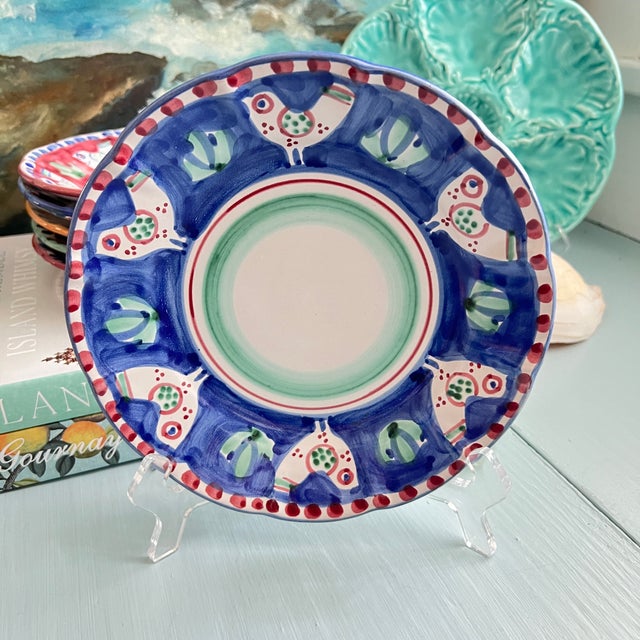 Late 20th Century Late 20th Century Vietri Campagna Plates- Set of 9 For Sale - Image 5 of 11