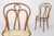 Stained Beech Bentwood Angel Chairs with Vienna Cane Seats, 1940s, Set of 2 For Sale - Image 3 of 9