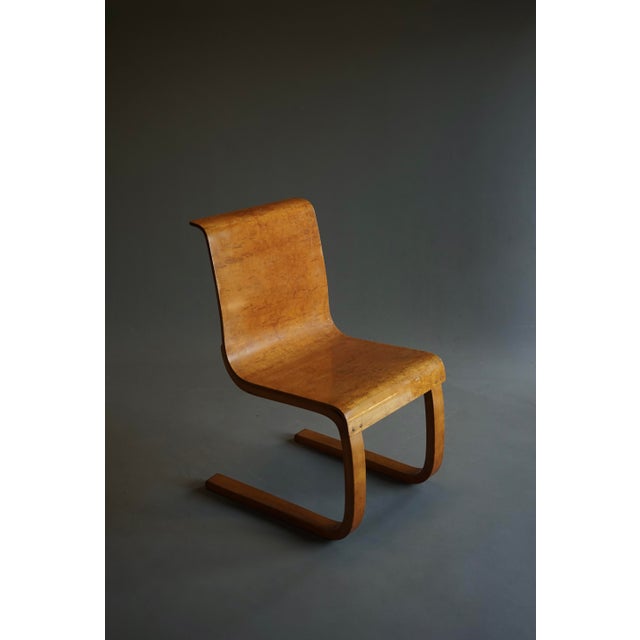 1930s Vintage Model No.21 Chair with Karelian Birch Seat by Alvar Aalto, 1933 For Sale - Image 5 of 18