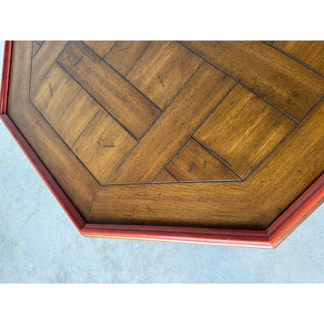 Vintage Baker Furniture Chinoiserie Style Octagonal Coffee Table For Sale - Image 15 of 18