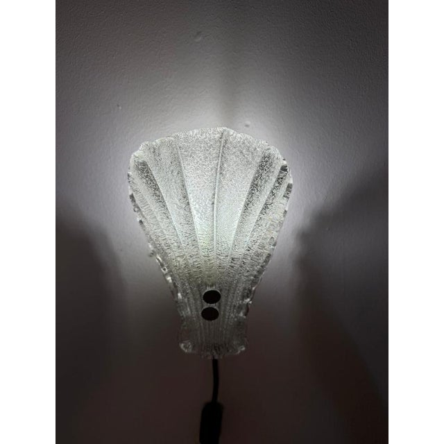 Glass Shell Wall Lamp from Sölken Leuchten For Sale - Image 10 of 11