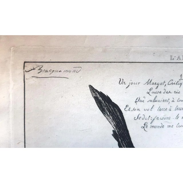 Margot la critique is an originaletching on Chine collé, realized by Frenc artist Félix Henri Bracquemond published in...