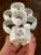 Set of SIX- vintage Sigma Bone China- white shell napkin rings. These would be such fun addition to your table.